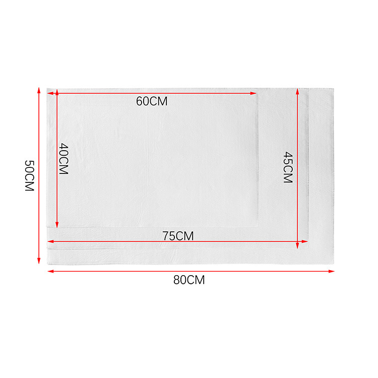 昇華空白バスラグ装飾的なバスルーム床マットホワイト非滑りセット熱伝達印刷DIYホームエントランスフェルトポリエステルドアマットトイレB5