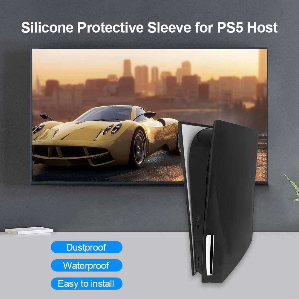 Protecteur de coque en silicone souple anti-rayures anti-poussière pour Console PS5 housse de protection de la peau accessoire de jeu FAST SHIP