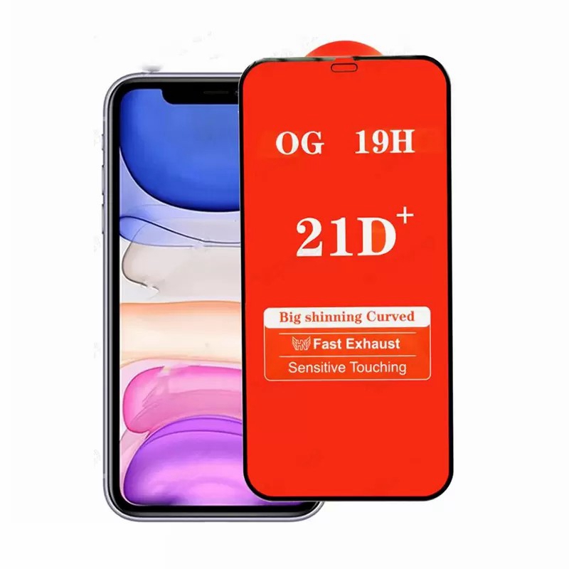 21D Plus Full Cover Tempered Glass Phone Screen Protector For iPhone 14 13 12 11 Pro Max Mini Xr Xs 6 7 8 Plus Samsung A12 A13 A33 A53 A73