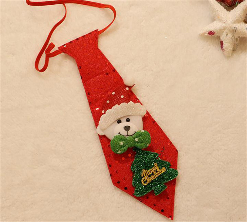 Party Favor Christmas Decoration Supplies Christmas Tie Children's Small Gift Creative Sequin Band vuxna Bow Tie Show Dress Up DE972