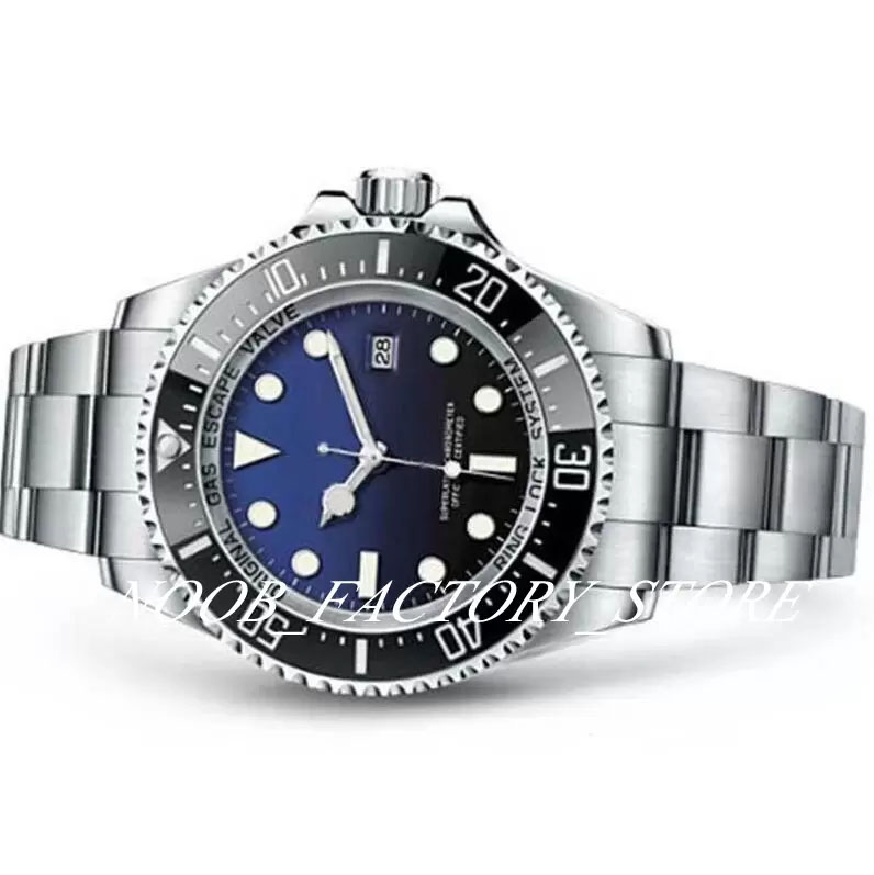 Relógio masculino 44mm d-azul moldura de cerâmica morador mar safira cisto aço inoxidável com fecho de bloqueio deslizante automático mecânico dive283e