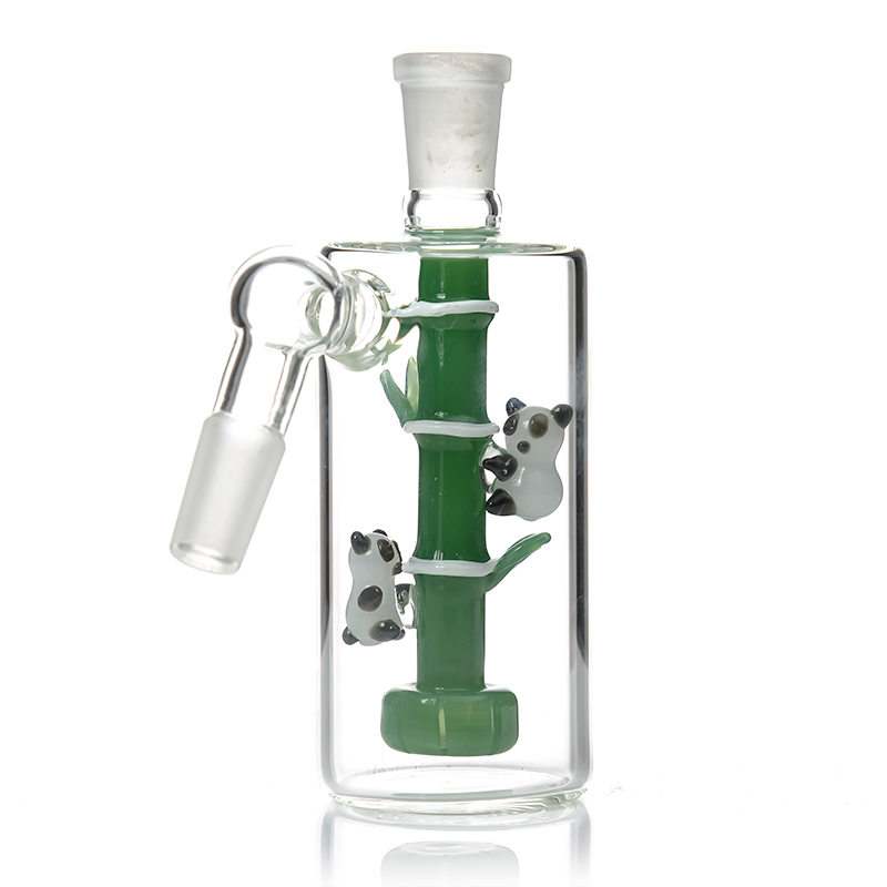 14 mm Ash catchers roken accessoires 45 90 graden 130 mm Hoogte glazen bongs dab rig waterpijp bong