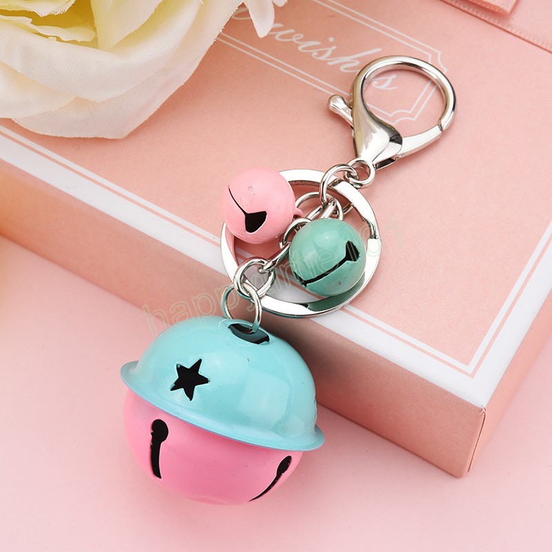 Creative Bell Bell Carepon Candy Candy Colorsing Color Metal Key Chain Bag Bag Pant