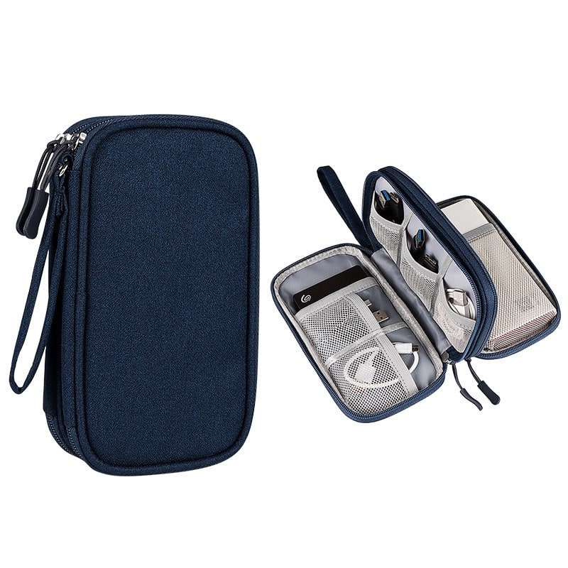 Procase Hard Travel Electronic Organizer Case för MacBook Power Adapter Chargers Pencil USB Flash Disk SD Card Small Portable Accessories Bag DOM-114JA017
