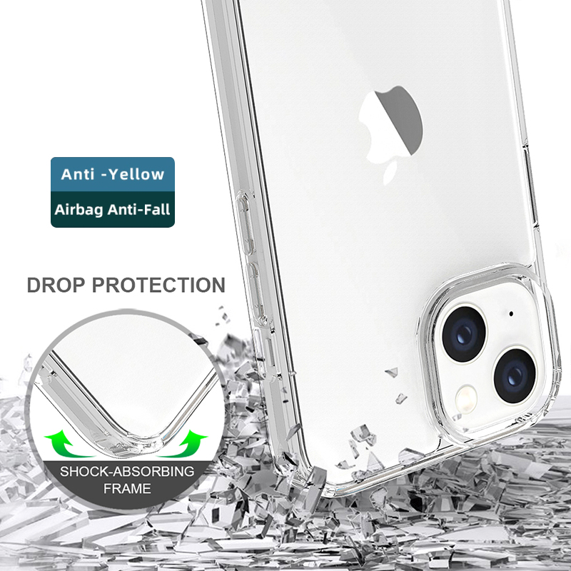 Transparente, klare Acryl-TPU-Handyhülle für iPhone 13 14 14pro und pro max