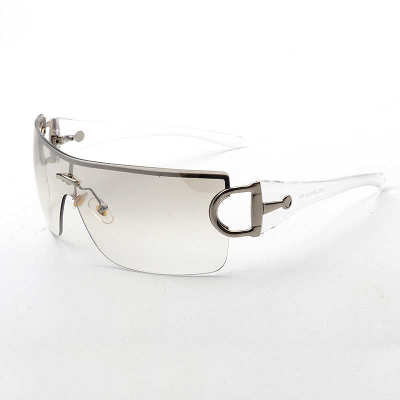 오버 사이즈 선글라스 여성 스포츠 남자 사이클링 태양 안경 원피스 고글 2000의 디자이너 Y2K 선글라스