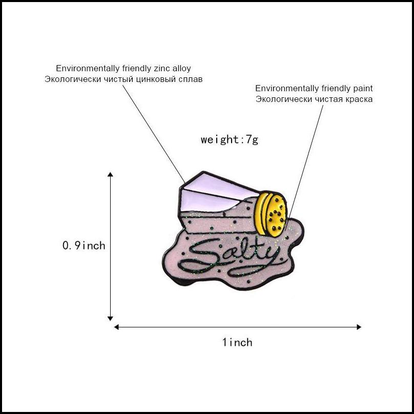 salt jar salty purple enamel creative brooch cartoon enamel pins special tide new lapels denim badge 6161 q2
