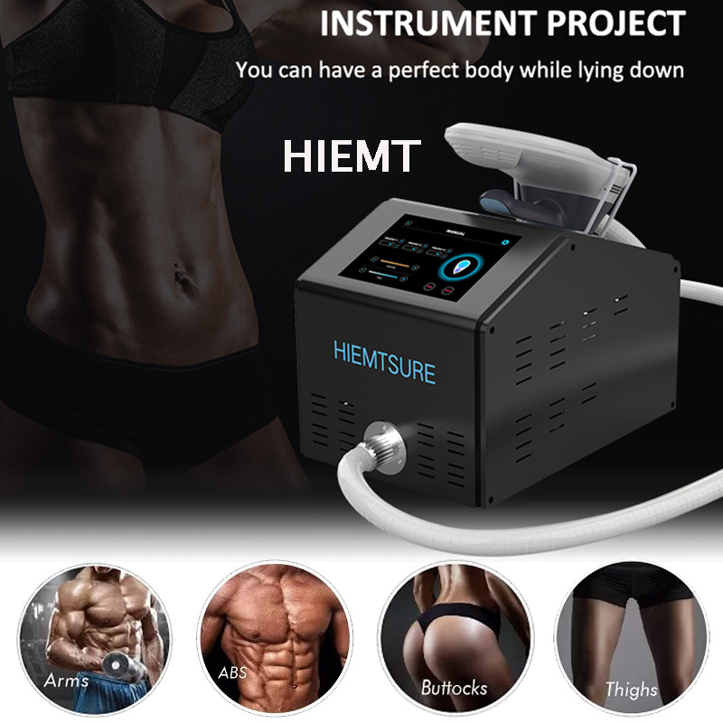 Hemanvändning Hiemt Emslim Slantutrustning Muskelbyggnad Fettförlust Kropp Conturing Portable Beauty Machine Pekskärm Lätt att använda