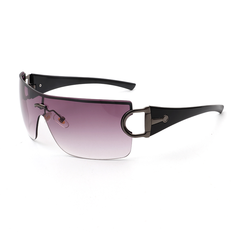 Óculos de sol de tamanho grande feminino Esportes de ciclismo de ciclismo One Piece Goggle 2000 Designer Y2K Sunglasses