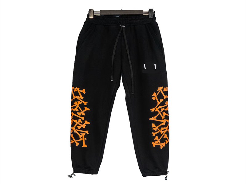 Mens Pants New Pants with Panelled pattern Loose Drawstring Sport Pant Casual Nine Points Sweatpants for Man Woman size S-XL #882