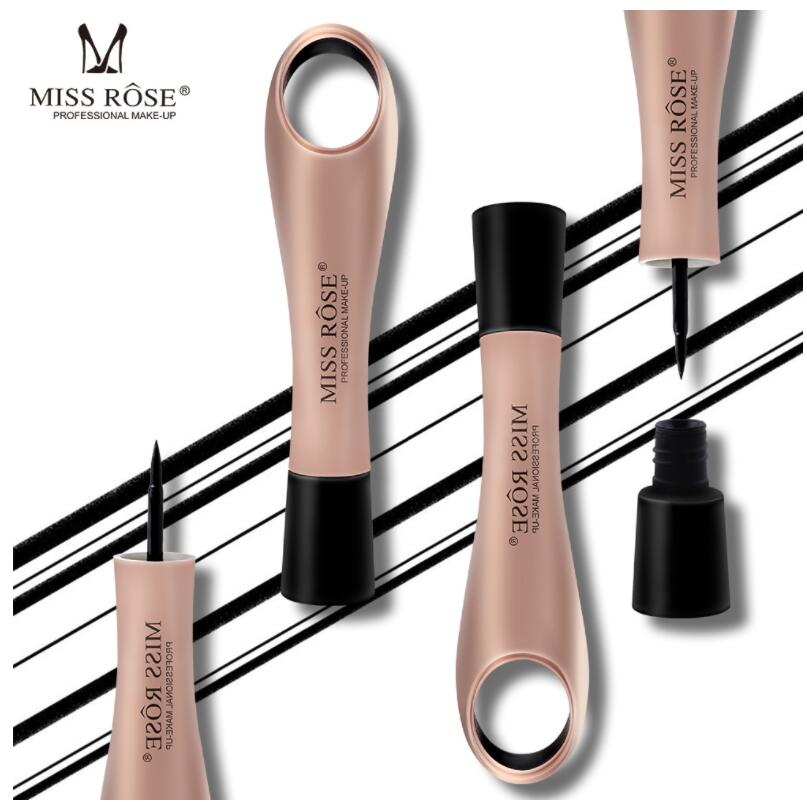 Miss Rose Eyestudio Master Eyeliner All Day wasserfester flüssiger Eyeliner Schwarz, verwischt nicht leicht