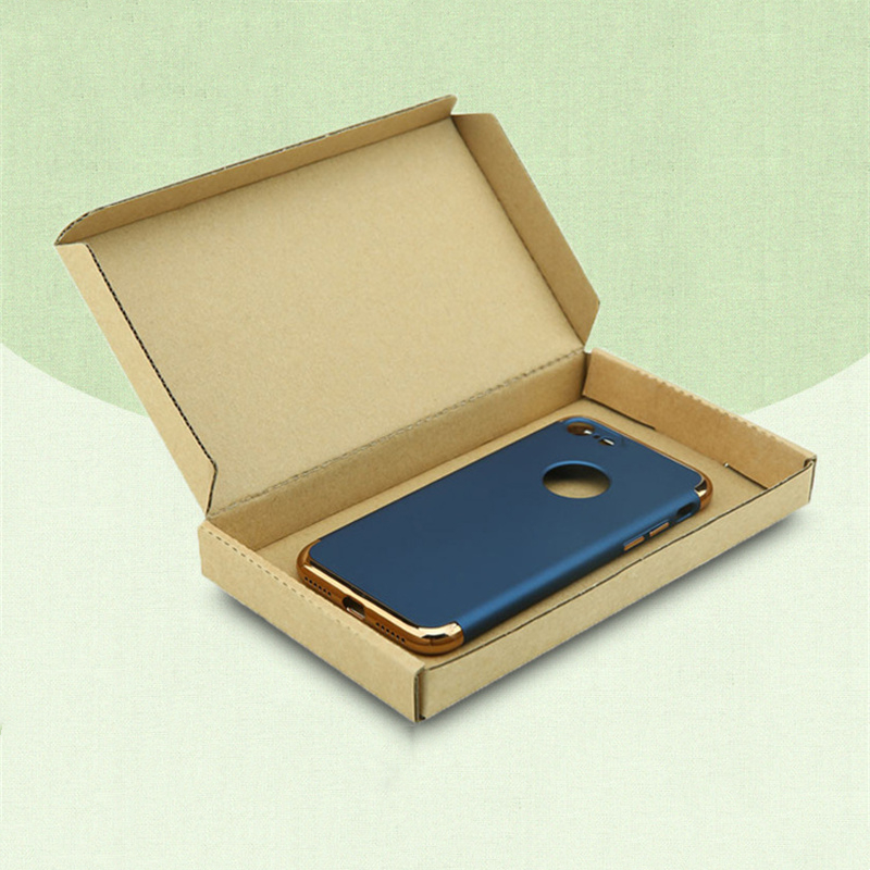 Три толщины слоя многоуровневая прямоугольная гофрированная бумажная почтовая коробка для мобильного телефона Упаковка A341