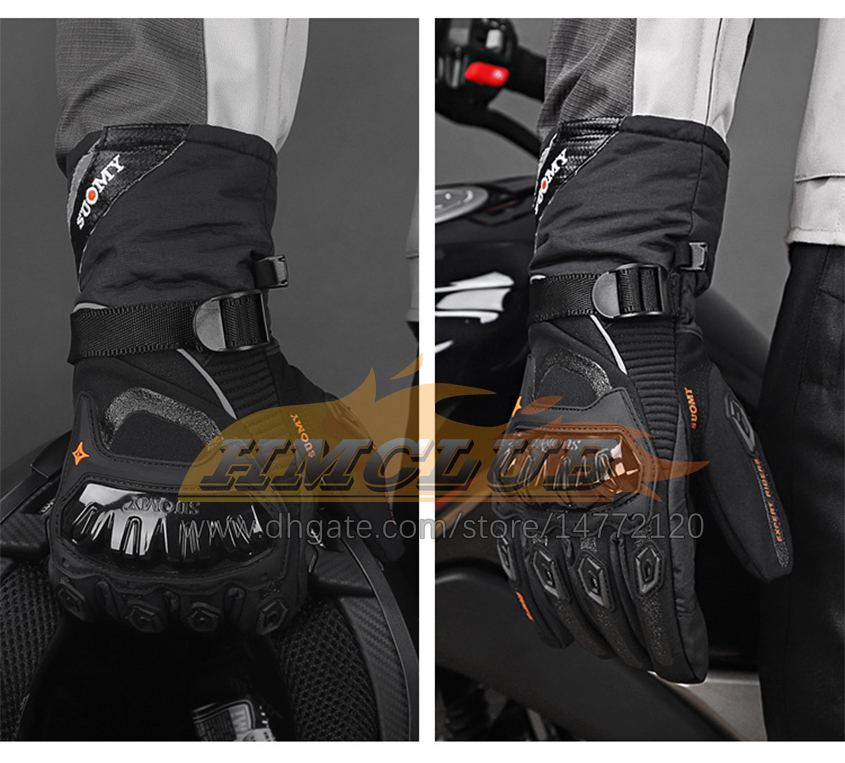 ST607 2022 Winter motorcycle gloves waterproof and warm four seasons riding motorcycle rider anti-fall thickening long gloves men