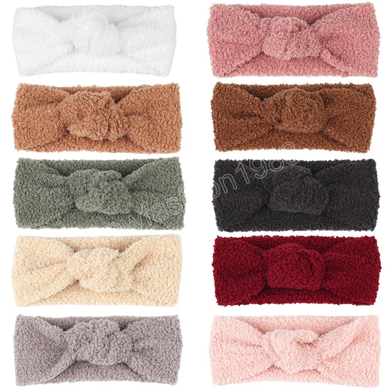 Bowknot Baby Hoofdband zachte katoenen haarbanden Hoofdwraps Knot Tulband Kinderen Haaraccessoires