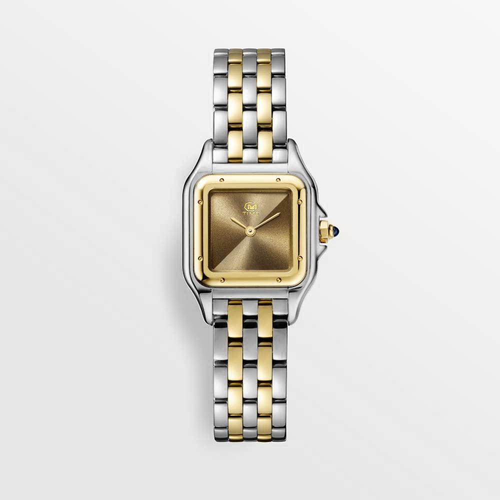 Relógio feminino simples movimento de quartzo tamanho médio e pequeno material de aço inoxidável adequado para data aniversário de casamento gif1795