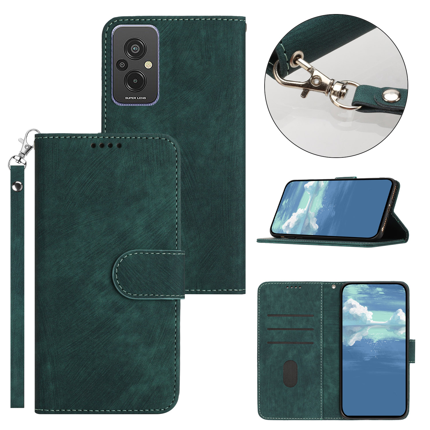 Custodie in pelle Xiaomi 13 11 POCO X4 M4 F4 Redmi 10C 10A Note 12 11 11E K60 Pro Plus 5G 4G PU TPU Custodia a portafoglio telefono Stripe