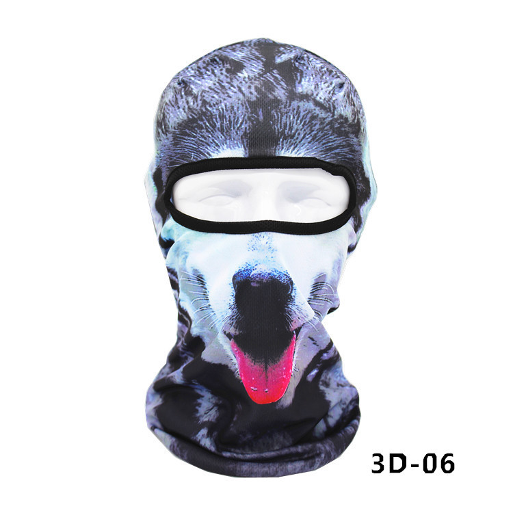 Four Seasons Outdoor Riding Fishing Sports Mask 3D Face Kini Sun Ochrony Głowa Ochrata zimnej maski