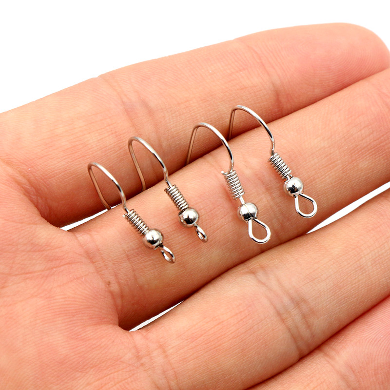 Never Fade High Quality Stainless Steel DIY Earring Findings Clasps Hooks Jewelry Making Accessories Earwire