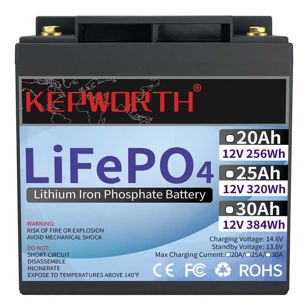 Nieuwste LifePo4-batterij 12V 6AH 10AH 12AH 20AH 25AH 30AH ingebouwde BMS 12V LifePo4 Oplaadbare levering Run in serie of parallel