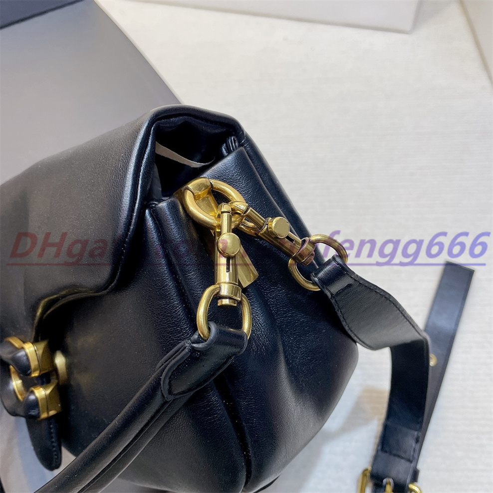 トップデザイナーのハンドバッグバッグスクエアファットLOULOUショルダーストラップ本革レディースバッグ大容量ショルダーバッグ高さ18cmと26cmのキルティングトートバッグ財布