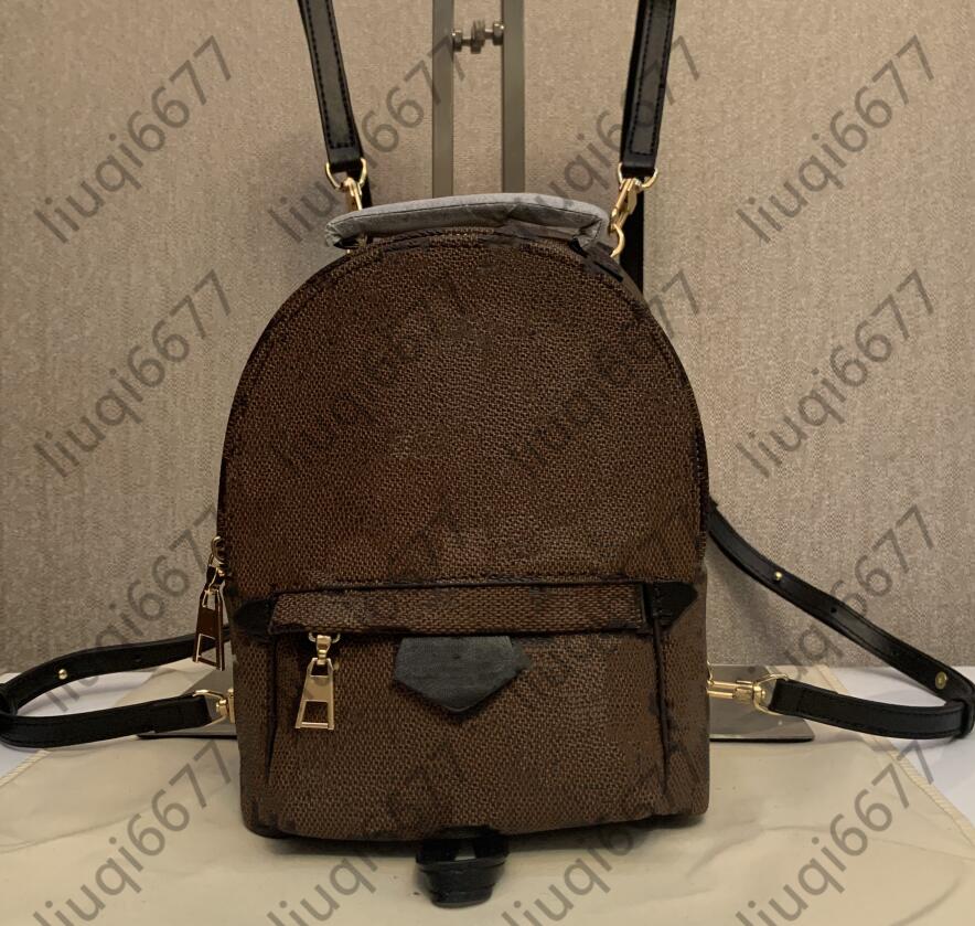 Bolsos de diseñador para mujer Mochilas de cuero genuino Muelles lisos Bolso escolar de viaje Monedero de palma Bolso cruzado Mini mochila Style242C