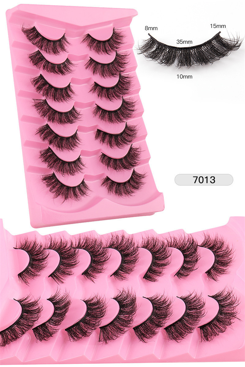 New False Eyelashes Extension Thick Fluffy Wispy Faux Mink Lashes Dramatic Long Thick Volume Eyelash For Beauty