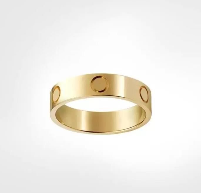 Love Screw Ring Mens Rings Classic Luxury Designer Jewely Women Titanium Steel Gold-Plated Gold Silver Rose Fade Never Fade Lovers Cou238a