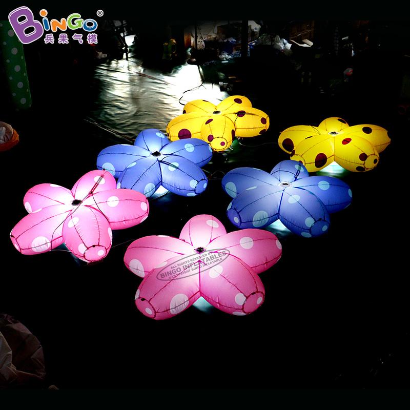 Fábrica de publicidade direta de iluminação inflável Flores de brinquedos esportivos plantas de inflação decorativa adereços para eventos de eventos de festas use wear