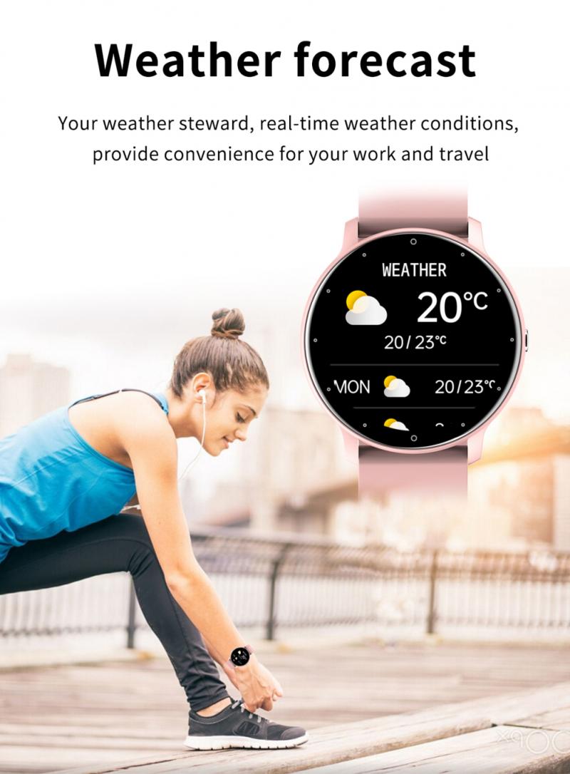 Neue Smartwatch für Männer und Frauen, Sportuhr, Blutdruck, Schlafüberwachung, Fitness-Tracker, wasserdichte Uhren für iOS und Android