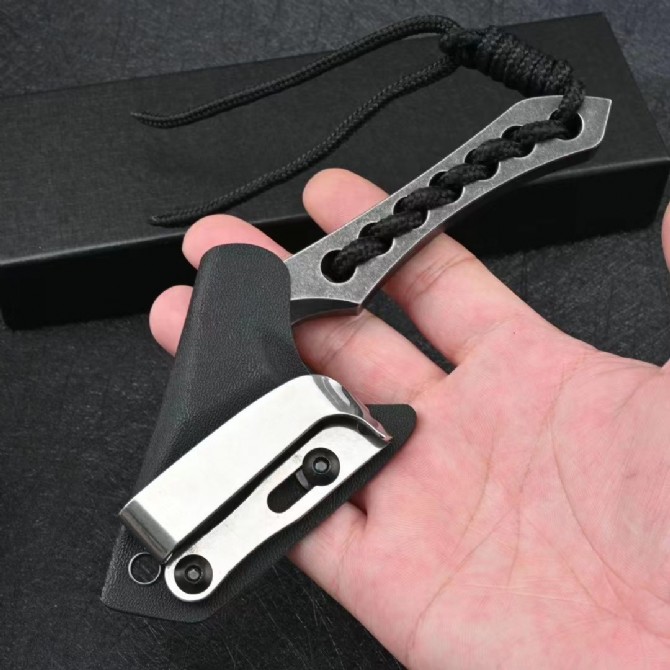 H1129 Mini-axlar Kniv och luckor Z-Wear Stone Wash Blade Full Tang Steel Handle Small Ax Kydex Cutter Tools