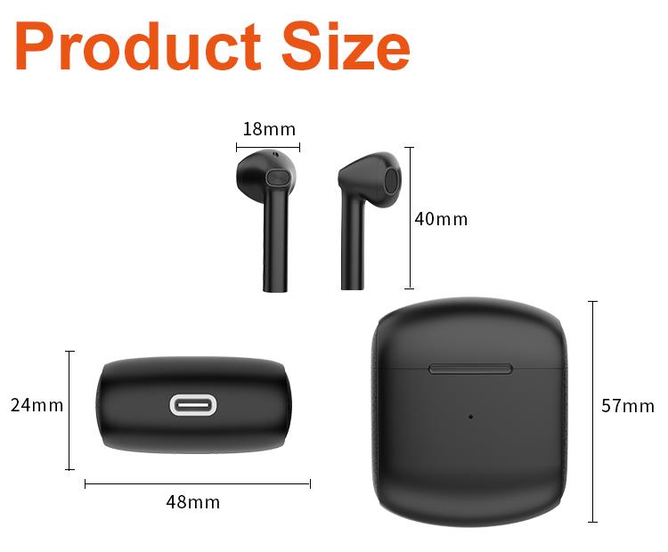 Latest Earbuds 2022 TWS True Wireless Stereo Mini Bluetooth Earphone Quality IPX-4 Waterproof Airbuds J80