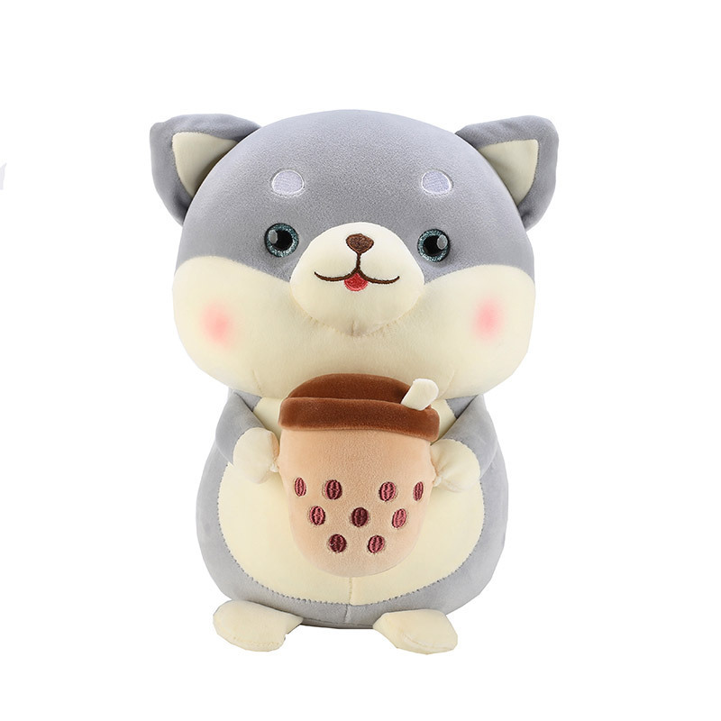 Производители Оптовые 23 см. Akita Dog Plush Toys Firewood Dog Milk Teacup Куклы подарки для детей