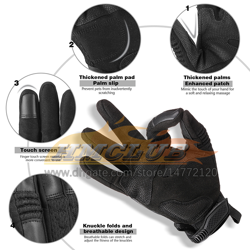 Guantes de motocicleta ST623 para hombre, Protector de nudillos con pantalla táctil, guantes de Motocross transpirables y usables para mujer