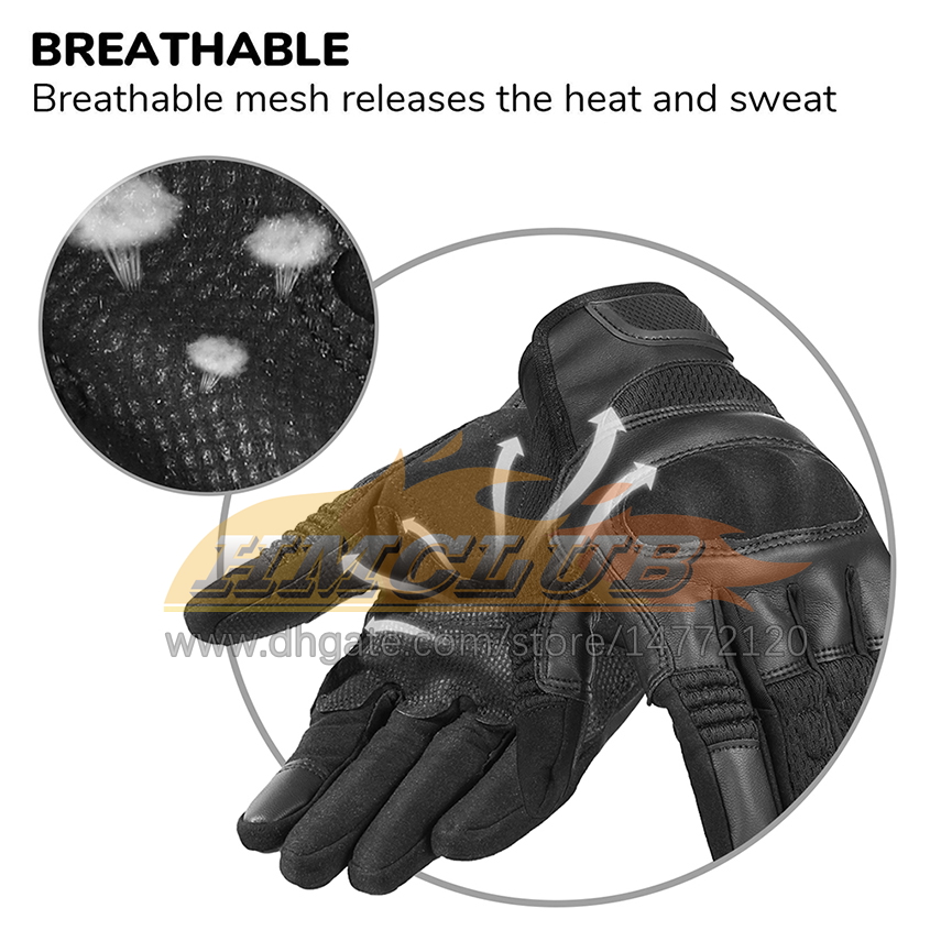 ST623 Motorcycle Gloves Men Touch Screen Knuckle Protector Motorbike Riding Wearable Breathable Motocross Glove For Women