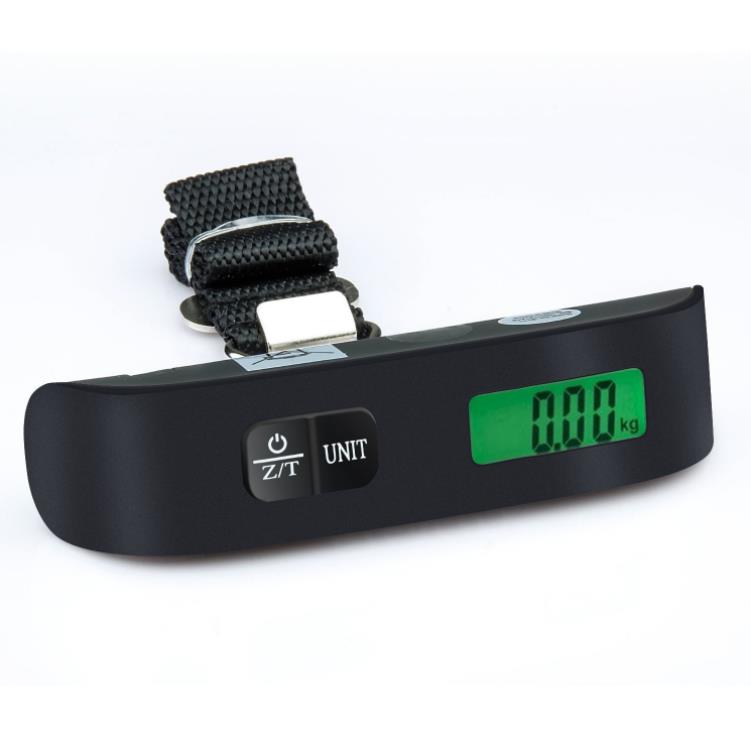Gewichtswaage Tragbare LCD-Anzeige Elektronische hängende digitale Gepäckgewichtswaage 50 kg x 10 g 50 kg / 110 lb SN365