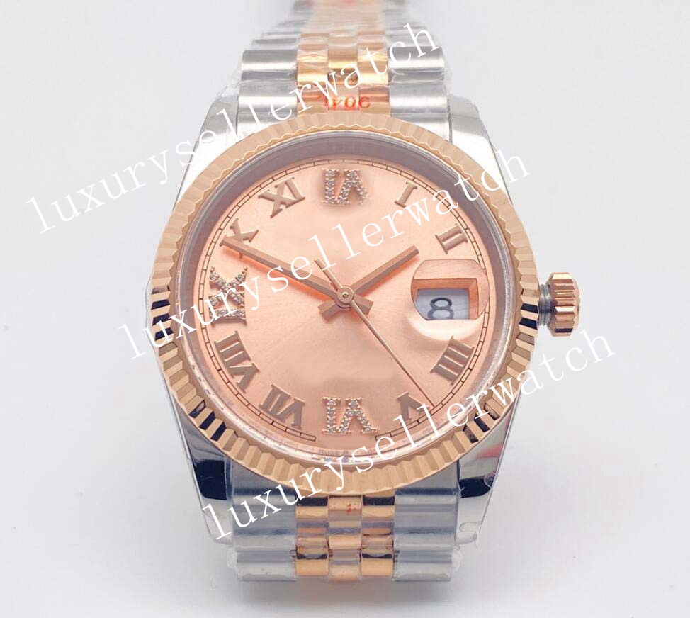 Men's Super BP Factory 36MM Top Edition Watches Ladies Watch Women's Mechanical 2813 wo Tone 18K Rose Gold Steel 904 Sap304d