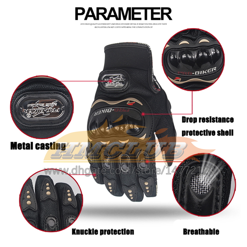 ST626 handskar motorcykel andningsbara racinghandskar bärbara gummi icke-halkutrustning handskar