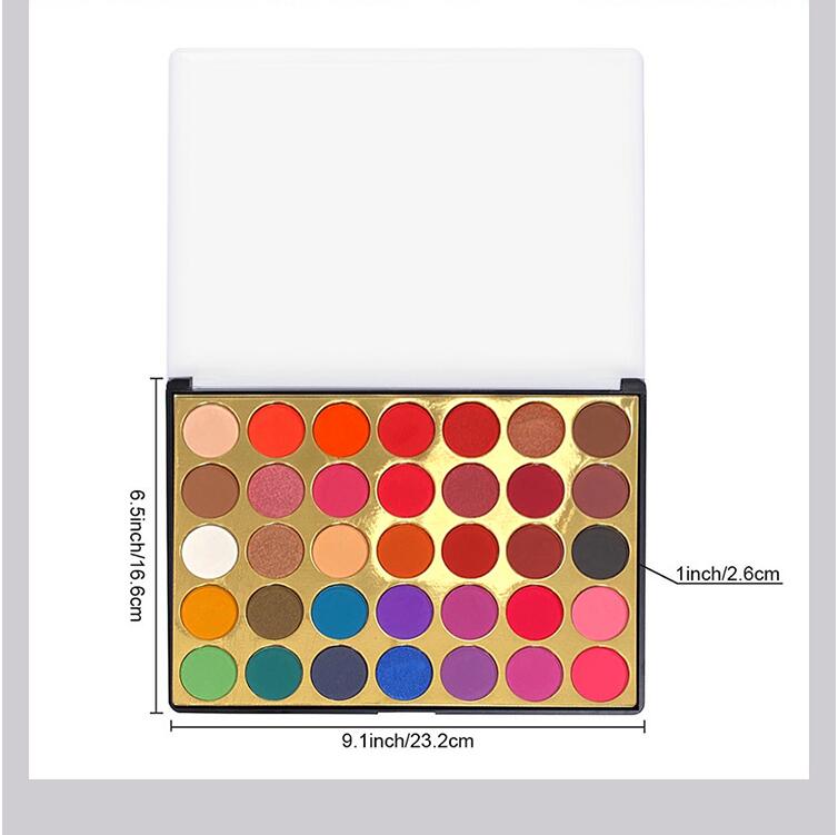 Gilded Desert Artistry Lidschatten-Palette mit 35 Farbtönen, Foxy-Look, olivgrün, matt und schimmernd, Halloween-Make-up-Palette, blättert nicht ab, fällt kaum aus, bleibt lange und hart und verschmiert