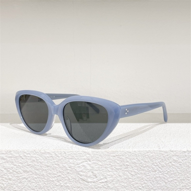 Солнцезащитные очки солнцезащитные очки Франция Дизайнерская дуга De Rivet Rivet Retro Oval Frame Cat Eye 4S220 очки для женщины292N