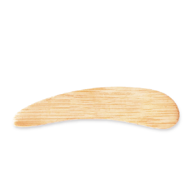 Cucchiaio raschiare spatola in bastoncino di bambù strumento cosmetico da 6 cm DH94865
