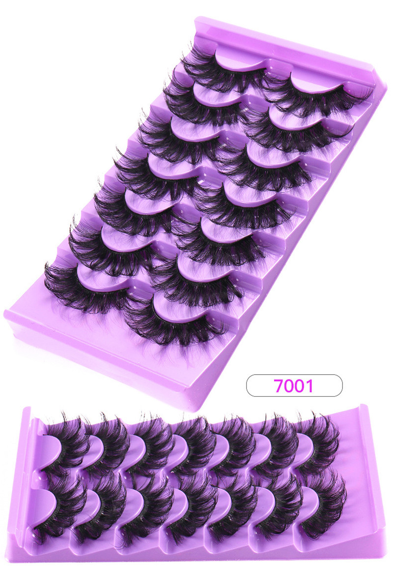 New Wholesale Eyelashes Extension Wispy Thick Fluffy 3D Faux Mink Lashes Multi-Level Volume Comfortable Eyelash For Daily