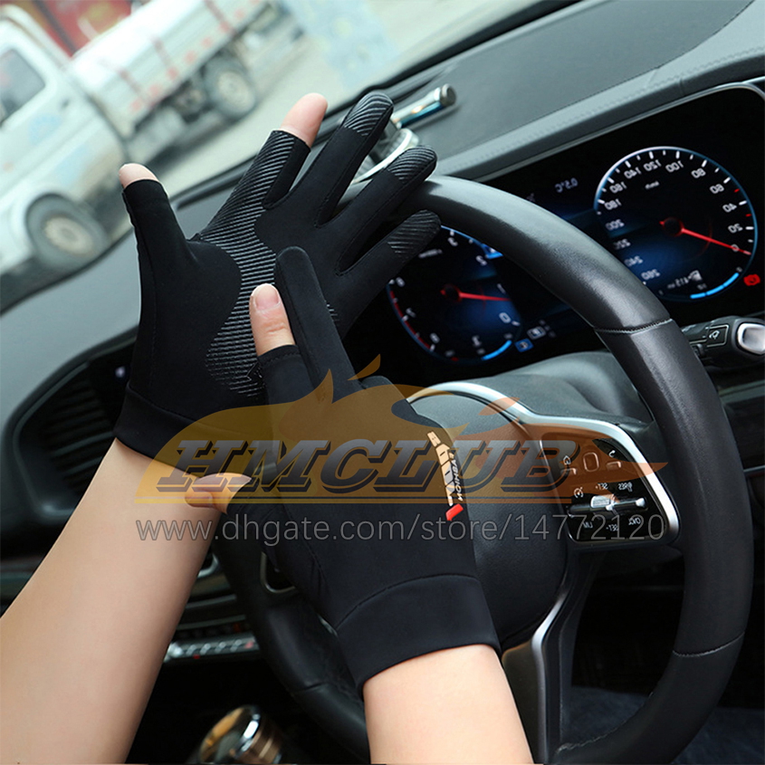 ST630 New Motorcycle Racing Gloves Ice Silk Non Slip Breathable Outdoor Sport Fishing Gloves Touch Screen Thin Anti Uv Protective Gear