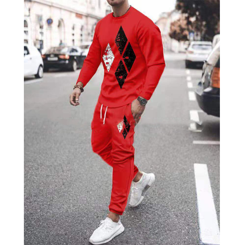 Herren Tracksuits Herren -Trainingsanzug Sets Casual 2 -Stück -Outfits Mode lange Ärmel T -Shirt Hosenanzug Sommer Sportbekleidung Herren Kleidung 220930