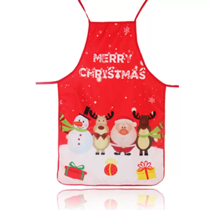 2022 Christmas Kitchen Cooking Aprons Baking Ornament Xmas Party New Year Christmas Gift