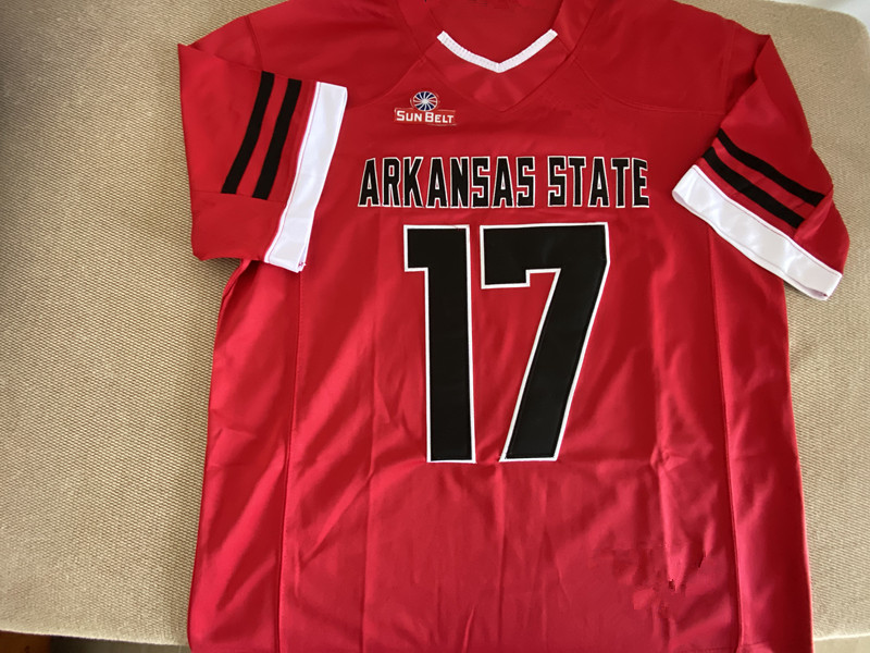 NCAA College Arkansas State Red Wolves Koszulki piłkarskie ARK James Blackman Johnnie Lang Brian Snead AJ Mayer Seydou Traore Champ Flemings Adam Jones Jeff Foreman 4XL