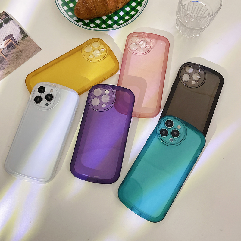 Kreis Kamera Schutz Klare Hüllen Transparente stoßfeste weiche TPU für iPhone 14 13 12 11 Pro Max XR XS X 8 Plus Samsung A13 A23 A33 A53 A73 A03S A03 Huawei XiaoMi