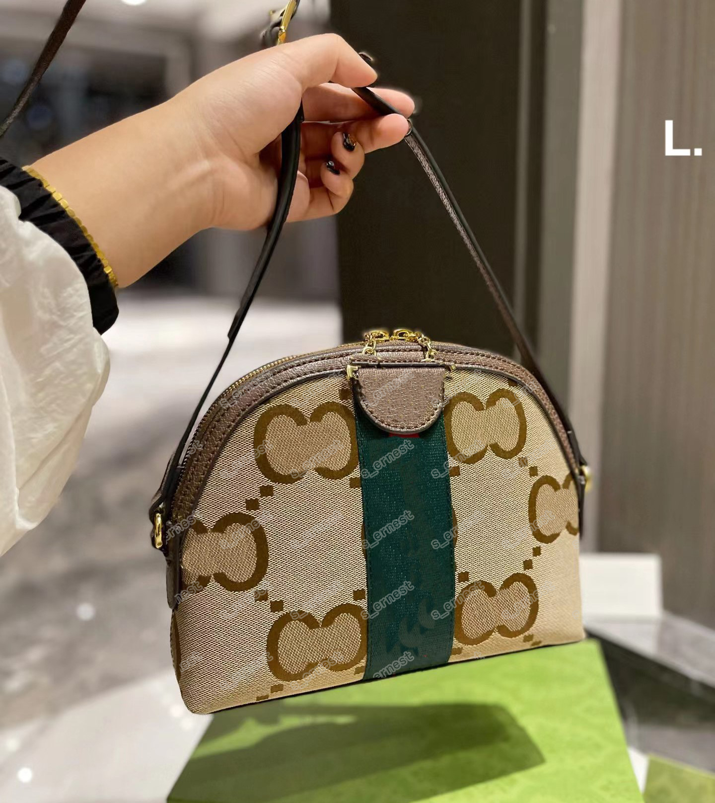 Moda tasarımcıları kabuk çantası Lady çanta harfli omuz çantaları vintage messenger kadınlar crossbody totes cüzdan üst