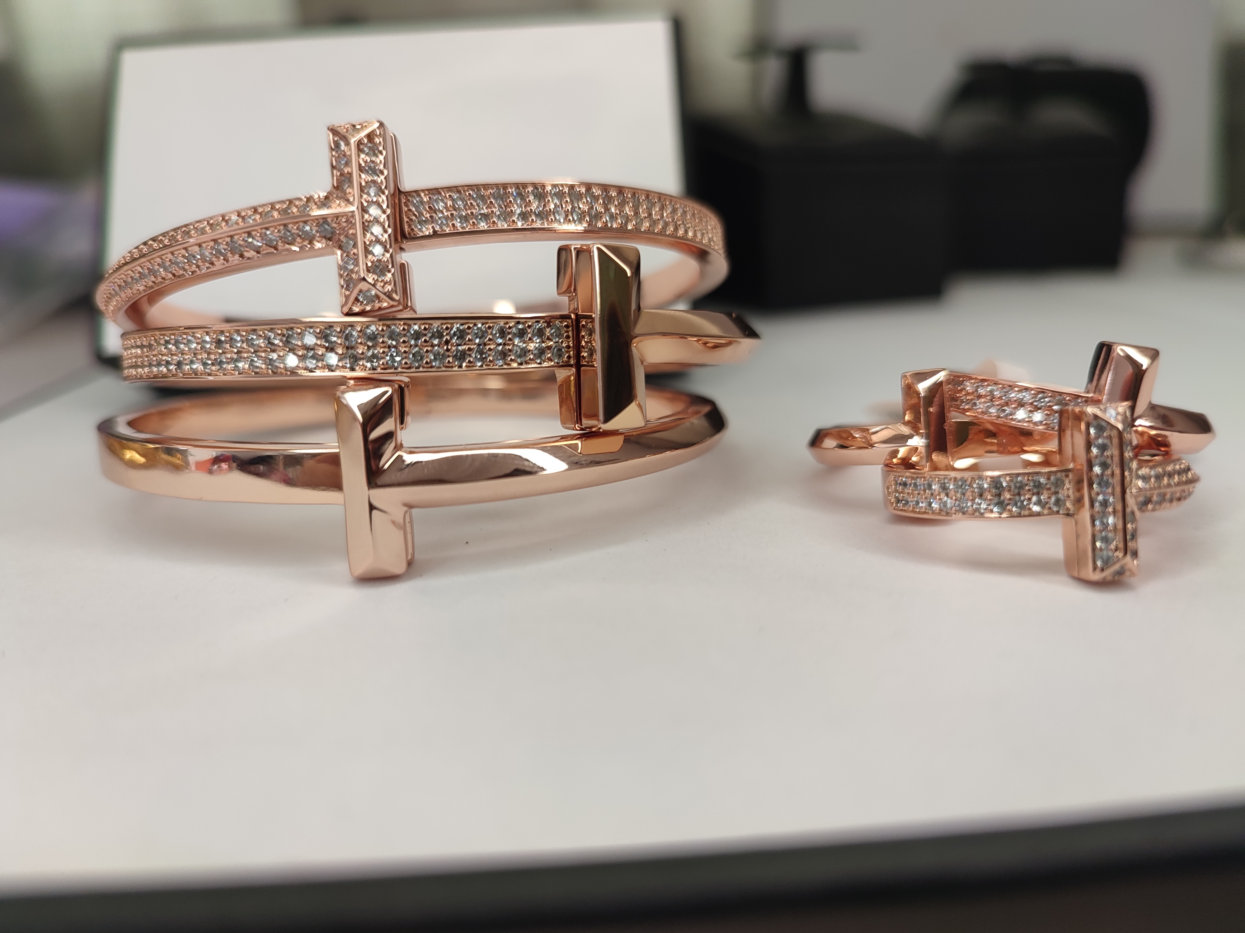 pulseira de pulseira jóia judeu judeu tridimensional de diamante amplo relógios de amor casal moda gold party Smooth Man B4625008