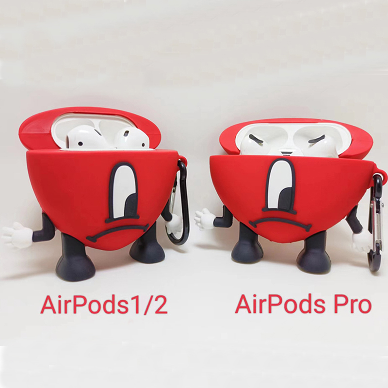 Preciosos accesorios para auriculares, fundas de silicona para airpods 1/2 3 Pro, funda protectora inalámbrica para auriculares Bluetooth