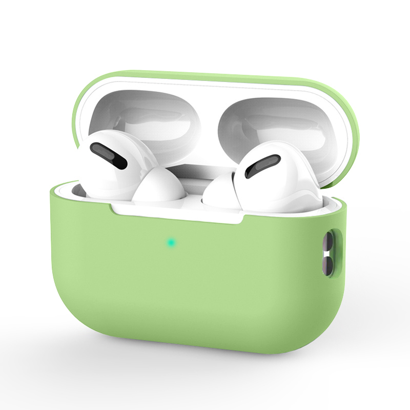 헤드폰 액세서리 Apple AirPods 용 액체 소프트 실리콘 케이스 1/2/3 Pro 2 Protection Bluetooth 무선 이어폰 커버 충전 케이스